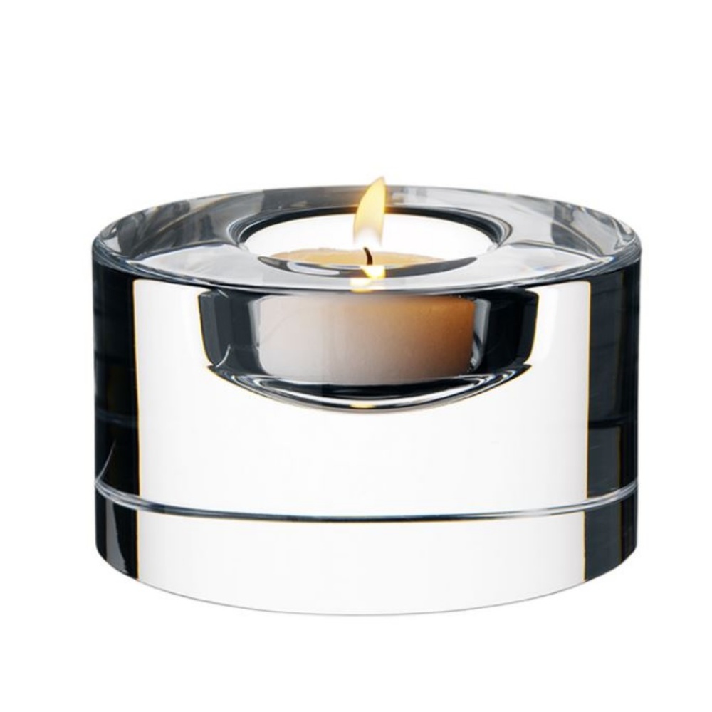 Crystal Orrefors Candle Holder
